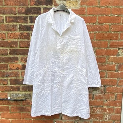 Vintage French Workwear Laborkittel 50'' Le Pigeon Voyageur Chore Mantel 60er 70er 