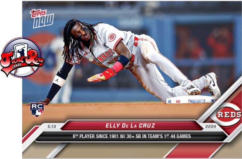 Elly De La Cruz 2024 MLB TOPPS NOW 200 SB RECORD