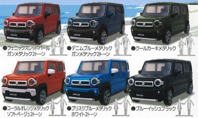 1/64PLUS SUZUKI HUSTLER NEW COLOR All 6 types Complete set