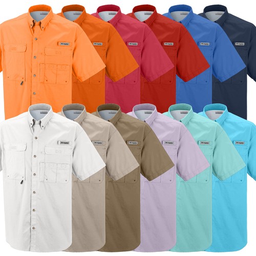 columbia short sleeve fishing shirts