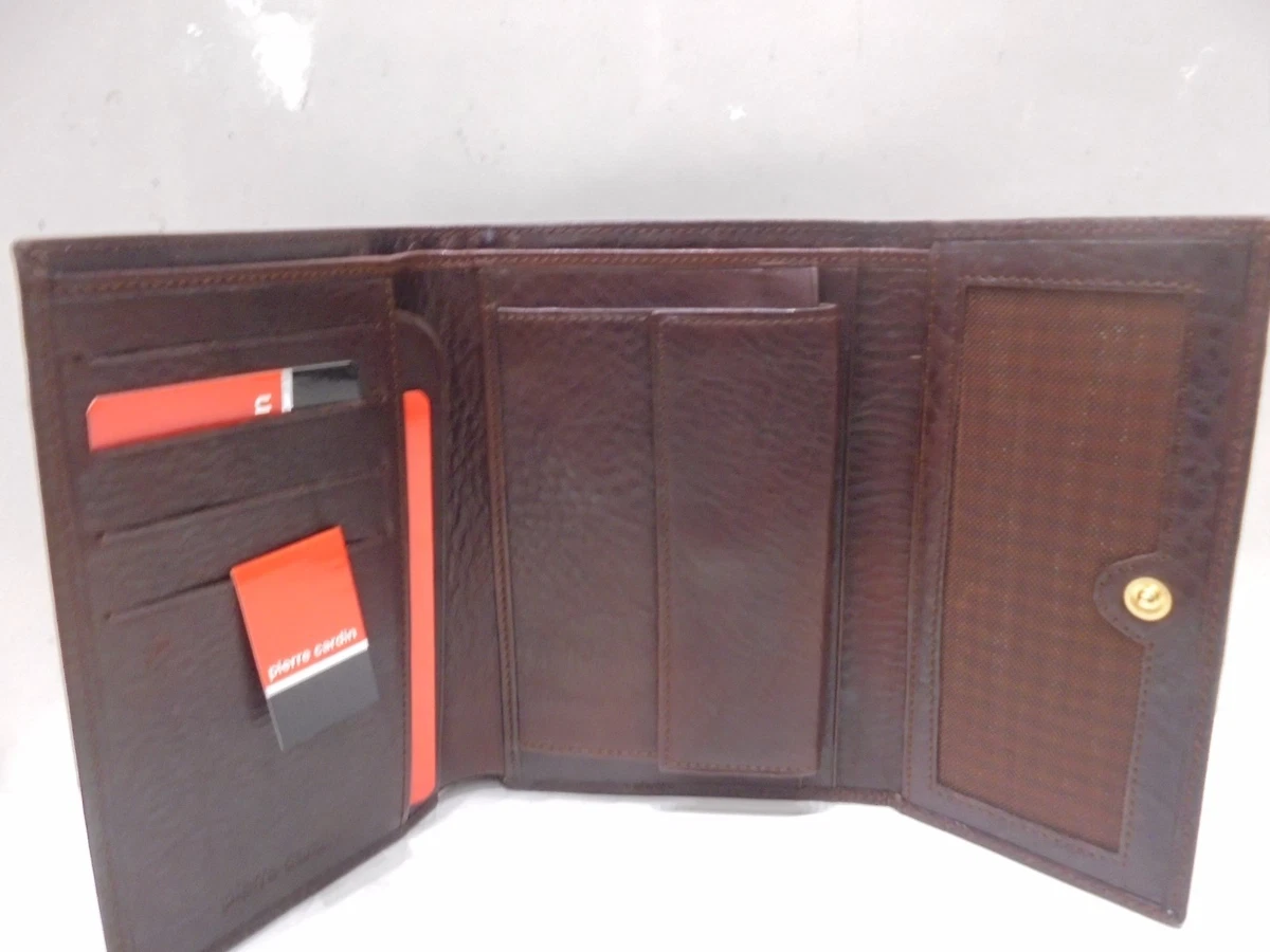 PIERRE CARDIN BROWN WALLET WOMEN REAL LEATHER WALLET WALLET