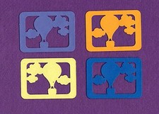 BALLOON FRAME die cuts scrapbook cards