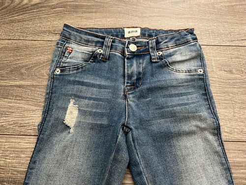 Hudson Girls Jeans Size 6x Medium Wash Cuffed Hem - Picture 3 of 13