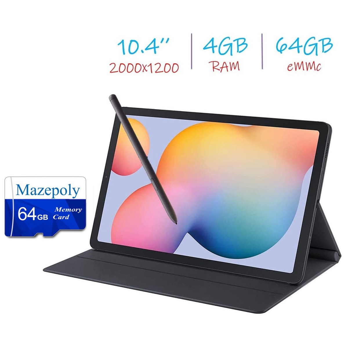 Samsung Galaxy Tab S6 Lite 10.4'' WiFi 64GB Tablet Bundle