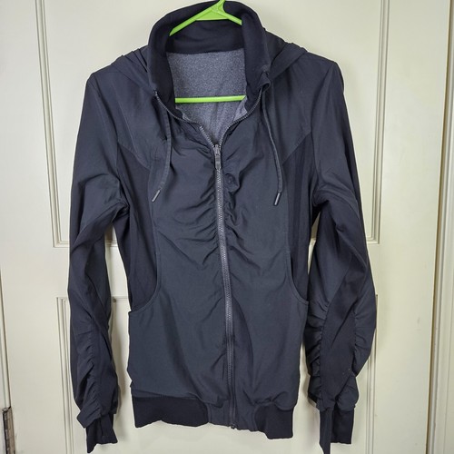 Lululemon Beyond the Studio Jacket Reversible Zip Front Stretch Women's Size: 12