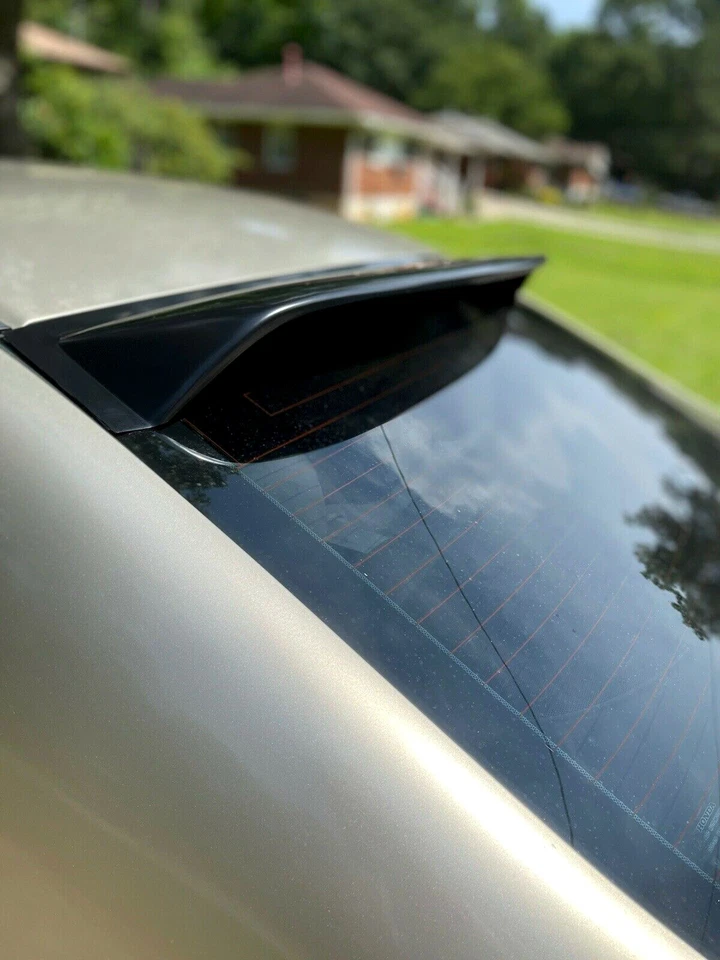For 06-15 Honda Civic 4DR Sedan ABS Rear Window Roof Vent Visor Spoiler Wing - Image 2 of 4