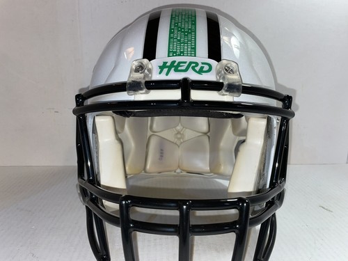 Marshall University 2018 Thundering Herd Trophy Helmet Riddell Speed Sz Large - Picture 7 of 18