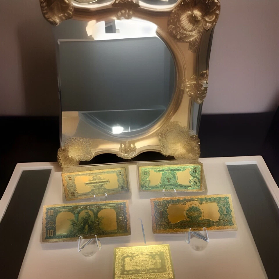 4PC MINT Banknote W/COA Lot💵GOLD 1899 $10 Bison&$1 Eagle Rep*Notes+ PennyN More - Image 2 of 4