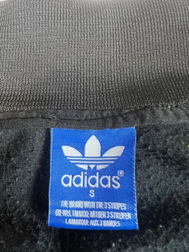 Adidas Originals Track Jacket Zip Firebird Black Gold Stripe Men Size S Trefoil - Picture 5 of 24