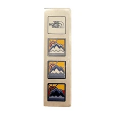 The North Face Sticker Decal 1" x 4" Rectangle Mt. Everest Sunrise Gorpcore Vtg