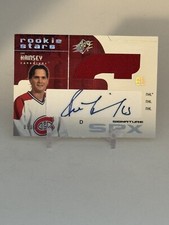 RON HAINSEY  2002-03 Upper Deck SPx  autographed jersey rookie card #153. A652. rookie card picture