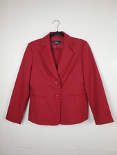 Jones New York Woman Skirt Suit Red Size 8