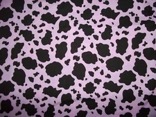 Handmade Cotton Fitted Crib Sheet ,Black  Pink Cow Print