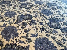 RARE~POTTERY BARN MARIANNA FLORAL /STRIPED KING PALAMPORE MEDALLION DUVET #344