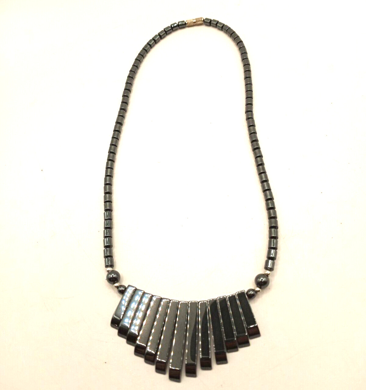 Beautiful Hematite Small Statement Necklace with … - image 7