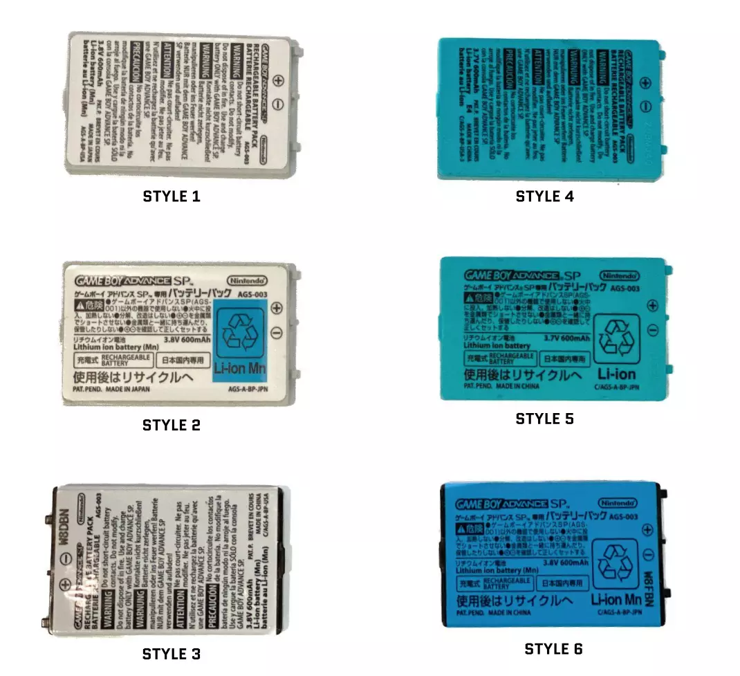 3.7V Li-Ion Lithium battery For Nintend GBA SP AGS-003 Game