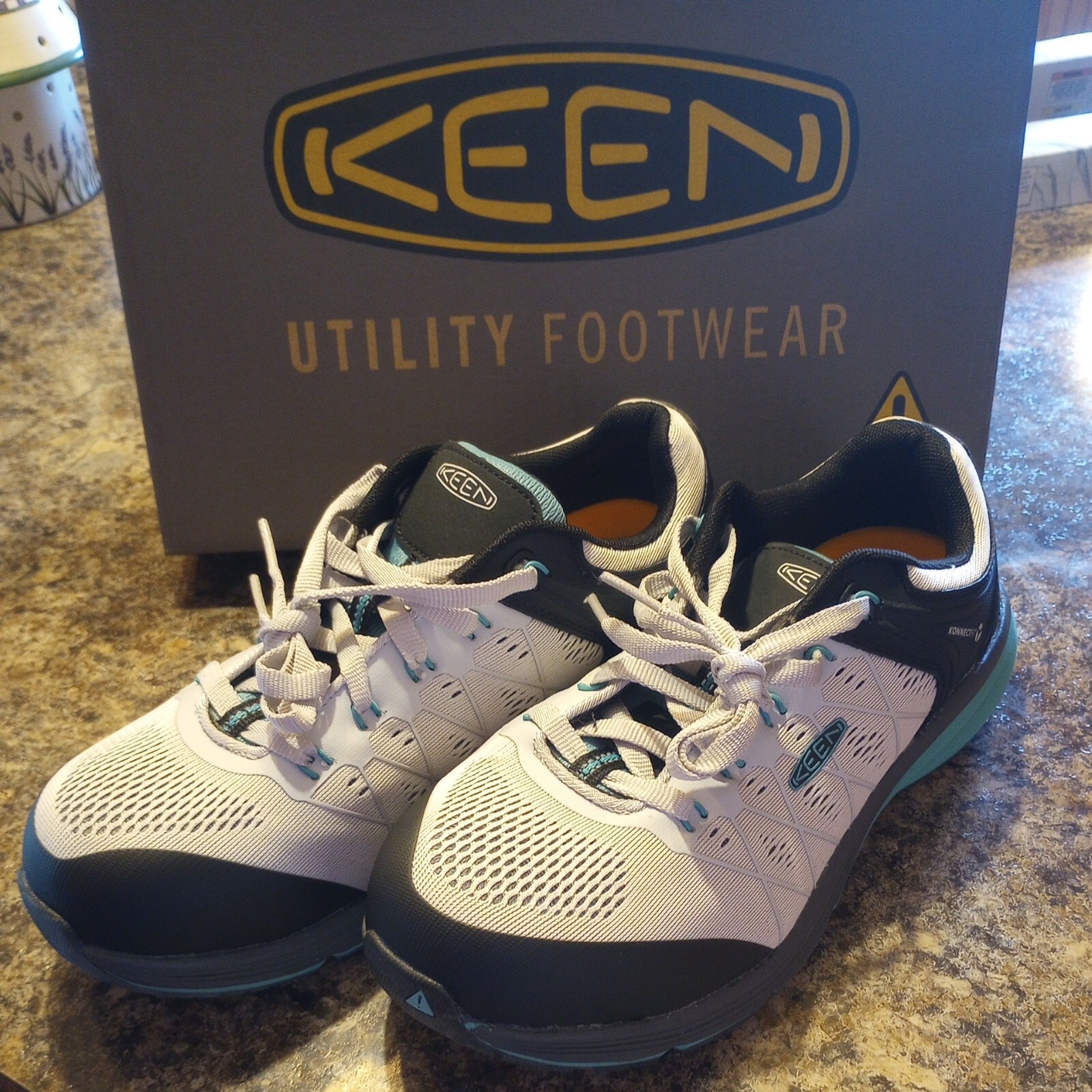 Scarpe da lavoro donna Keen Vista energy porcellana Vapor taglia 9M