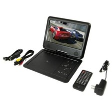 GPX PD901VPB 9" Portable DVD Player W 9-Inch Swivel Screen  Remote Carry Case