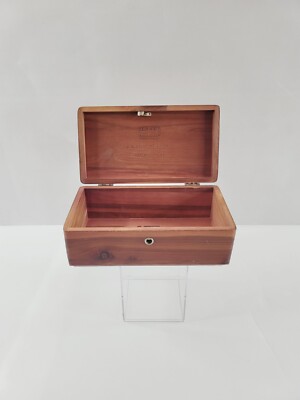 Vintage Lane Cedar Chest Miniature Box J.S. Crawford Co Portsmouth VA - No Key