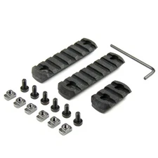 3PCS COMBO M-LOK POLYMER Rail Mount Section 7,7,3 Slot Picatinny Weave