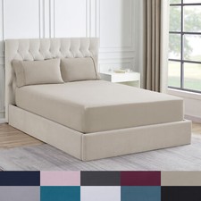 1500 Supreme Collection Microfiber Flannel Fitted Sheet
