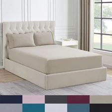 1500 Supreme Collection Microfiber Flannel Fitted Sheet