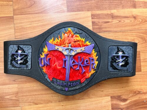 WWE WWF THE UNDERTAKER HEAVYWEIGHT CHAMPIONSHIP JAKKS WRESTLING BELT FOAM 1999