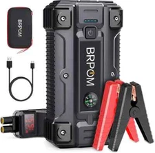 BRPOM Car Jump Starter 4000A Peak 23800mAh Up to 10.0L Gas or 8.0L Diesel Eng...