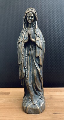 Maria Skulptur 48 cm Mutter Gottes Heiligenfigur Statue Madonna Figur Religion 