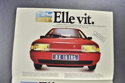 1983 Citroen BX Brochure Folder 16 Sedan Excellent Original 83