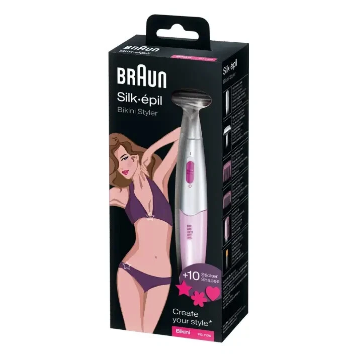 Rasoio Elettrico da Donna Braun Silk-épil FG1100 Depilatore 3in1 con 4 accessori, fotografia 5 di 5