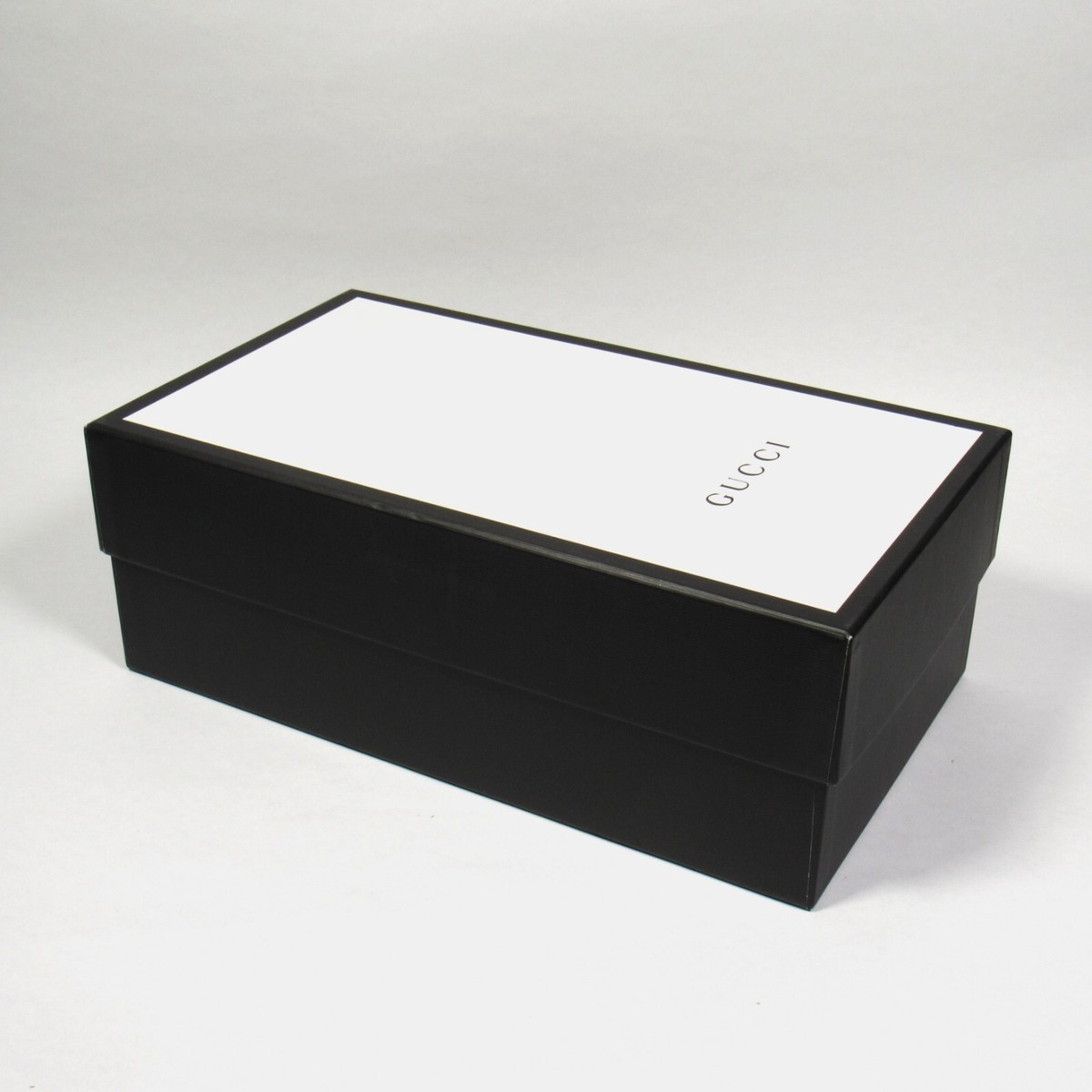 Gucci Gift Shoe Box Black Ivory 14 1/2