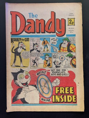 Dandy Comic No 1663, October 6th 1973, Korky the Cat, Birthday Issue