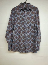 Daniel Cremieux casual paisley long sleeve button up size L  / we 4291 r4 d15