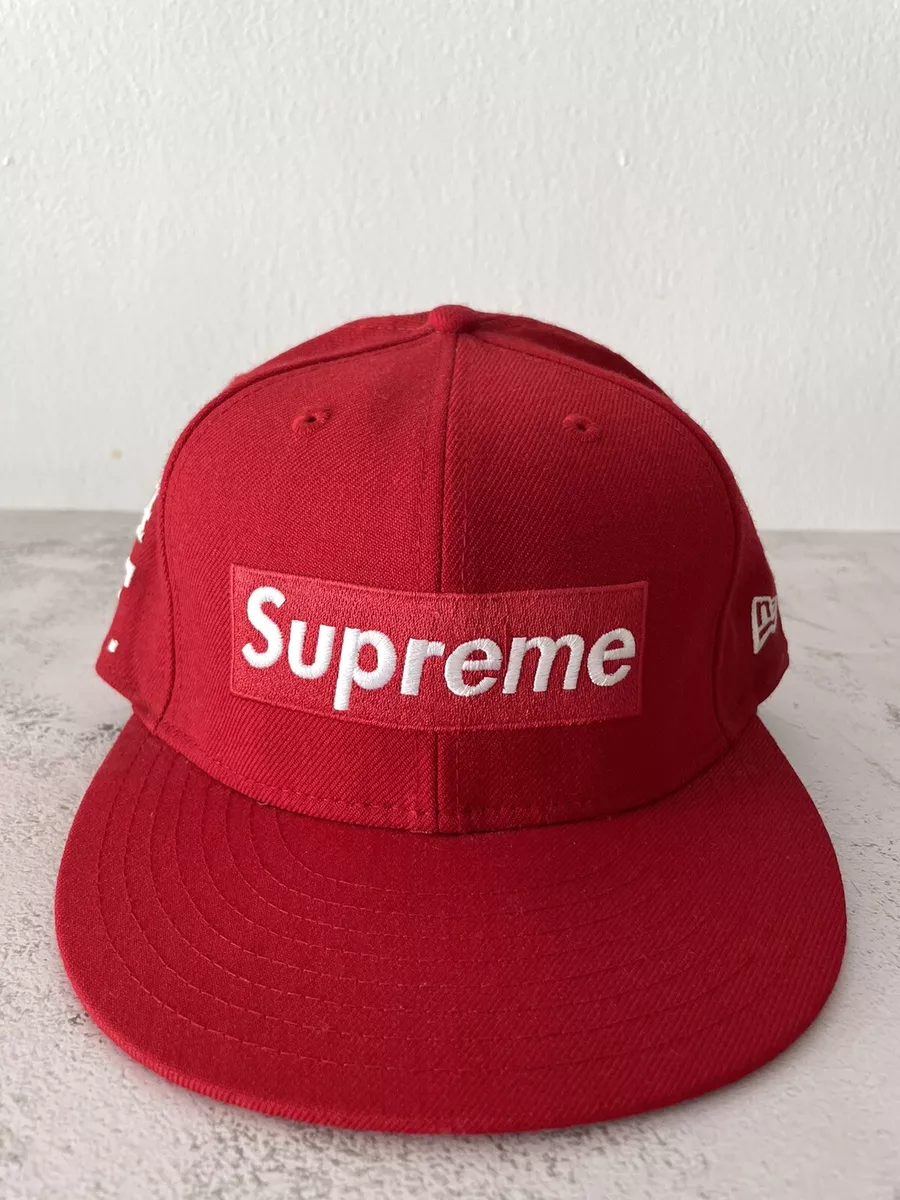 Supreme x New Era Champions Box Logo Hat 'Red