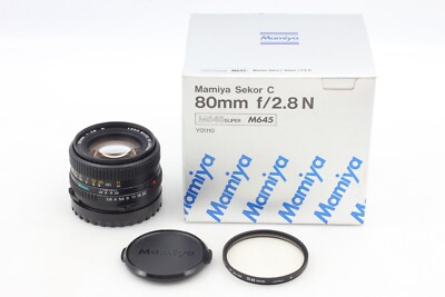 117 Mamiya M645 sekor c 80mm 1:2.8 付属品多数 TOP MINT in BOX] Mamiya Sekor C 80mm F/2.8 N Lens M645 1000S pro
