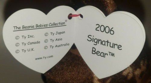 Ty Beanie Baby - 2006 SIGNATURE BEAR (8.5 Inch) MWMTs Plush Stuffed Animal Toy - 第 4/8 張圖片