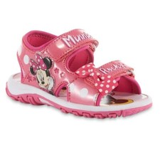 Minnie Mouse Sandals Size 6 Disney Rubber Sole with Bow