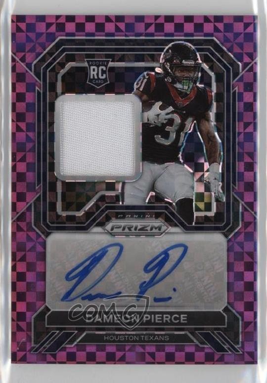 2022 Panini Prizm Rookie Purple Power 3/49 Dameon Pierce RPA Patch Auto RC 19jh