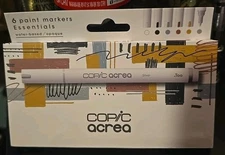 Copic Acrea Paint Markers - Essentials Colors, Set of 6