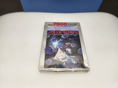 Atari 7800 Asteroids Game New In Box NOS Unopened 