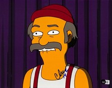Cheech Marin Signed The Simpsons 11x14 Photograph BECKETT