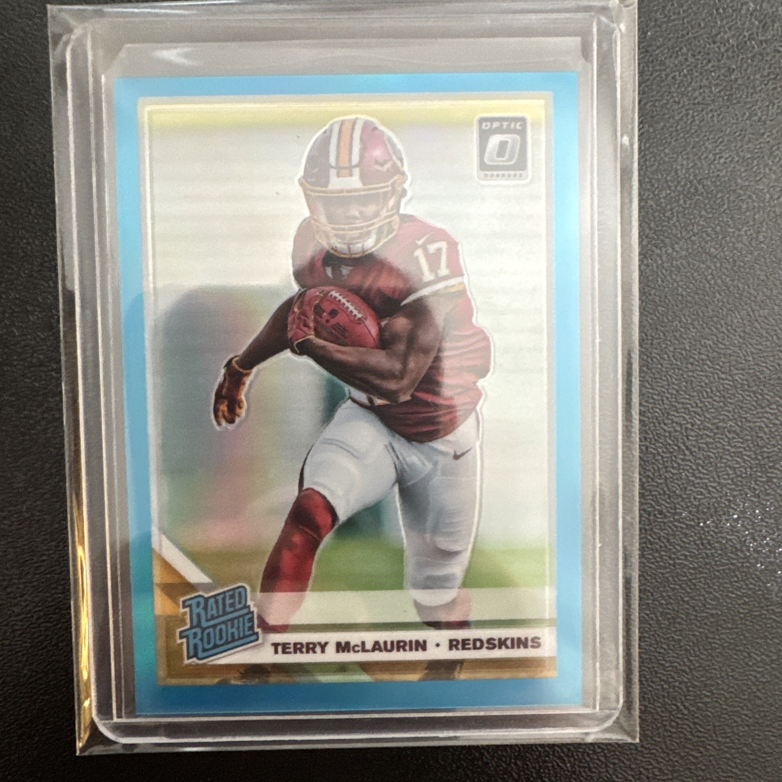 2019 Panini Donruss Optic -Rated Rookie Terry McLaurin #179 Aqua Prizm /299 (RC)