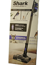 Shark Pet Cordless Stick Vacuum Dust Cup LED Headlights Blue Iris IX141 NEW 