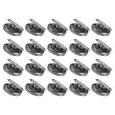 40 Sets 15mm Gun Black Copper Sew-on Snap Buttons Press Studs for Clothing