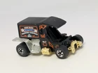 Vintage Hot Wheels Blackwall T-Totaller Black Diecast Gold Base Hong Kong 1976