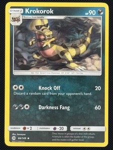 krokorok pokemon card value (136/086)  PokeGuard Darkness Darkness Krokorok Pokemon Card | eBay