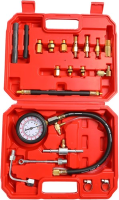 #ad #ad Auto Fuel Pressure Gauge Tester Kit Gasoline Pressure Meters Automobile Red $51.99