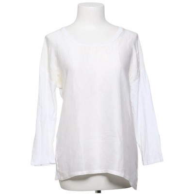 EseOese, Langarmshirt, Größe: M, Weiß, Baumwolle/Seide, Einfarbig, Damen #dAZ