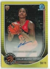 2025-26 Bowman Collin Murray-Boyles #BCA-CMB Yellow Refractor Auto RC /75